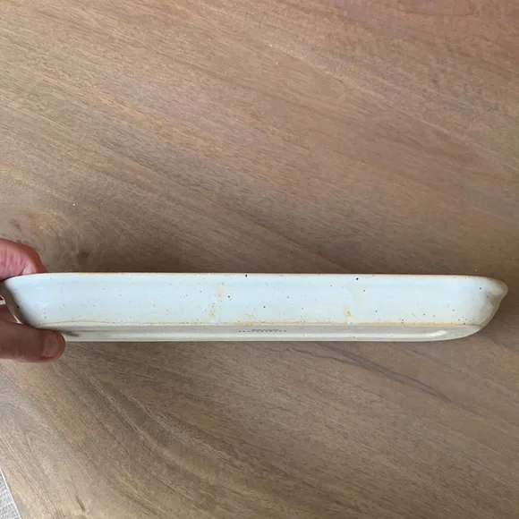 Pottery Barn ceramic speckle glaze tray/dish - Picture 6 of 8